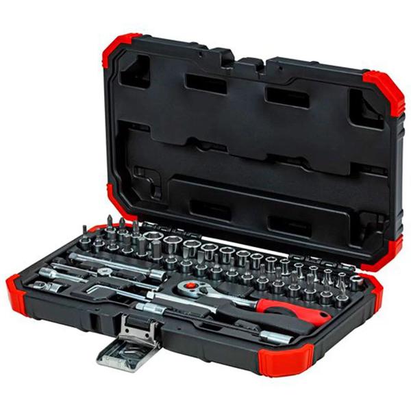 Imagem de Kit Soquete Sextavado 1/4" 46Pç 4-14mm Gedore Red R49003046