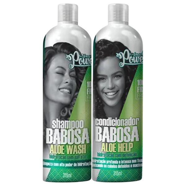 Imagem de Kit Soul Power Aloe Babosa Shampoo Condicionador 315 ml