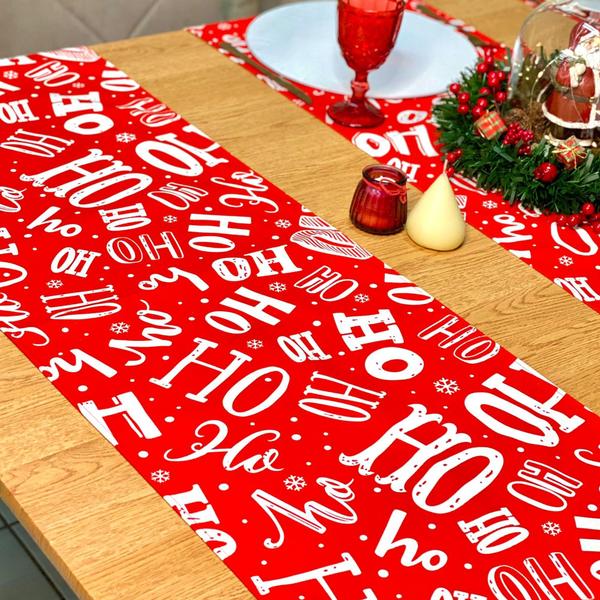 Imagem de Kit Sousplat Completo Com Trilhos de Mesa de Natal Natalino