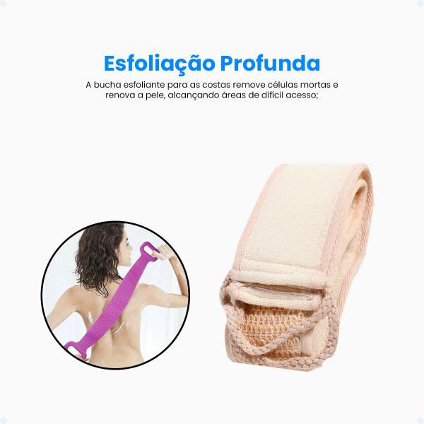 Imagem de Kit Spa Esponja Banho Nylon Esfoliante De Corpo Pés Limpeza