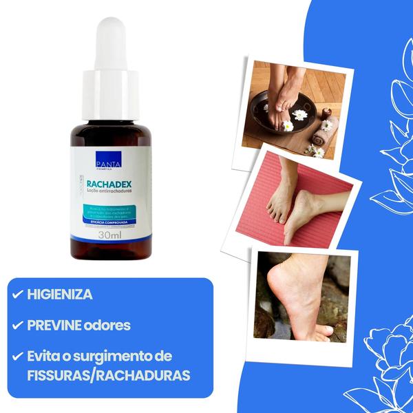 Imagem de Kit Spa para os Pés: 1 Panta Creme 120g + 1 Esfoliante 120g + 1 Rachadex 30mL - Hidratação e Combate a Rachaduras nos Pés