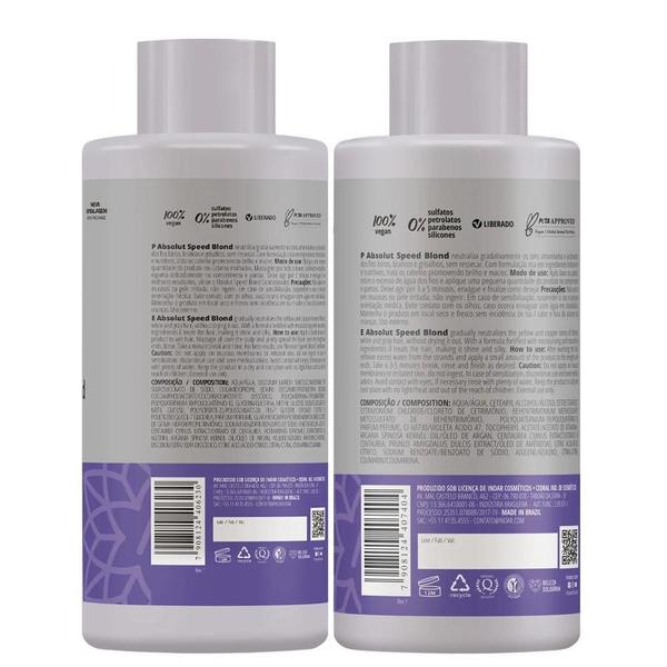 Imagem de Kit Speed Blond Inoar Shampoo E Condicionador 800Ml