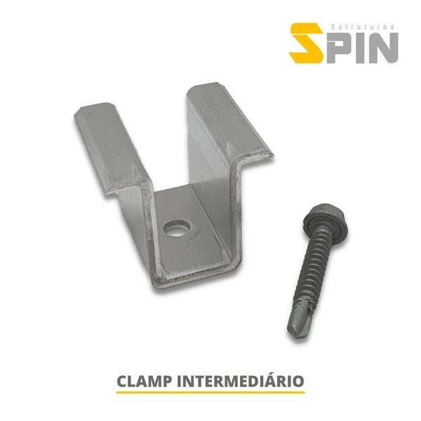 Imagem de Kit Spin Telhado Trapezoidal Para 4 Paineis