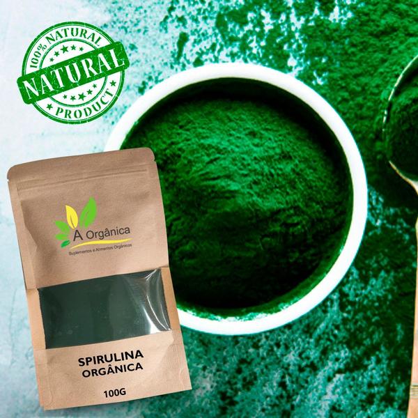 Kit: Spirulina Pura 100g + Gengibre em Pó 100g À Orgânica - A Orgânica Imagem de Kit: Spirulina Pura 100g + Gengibre em Pó 100g À Orgânica