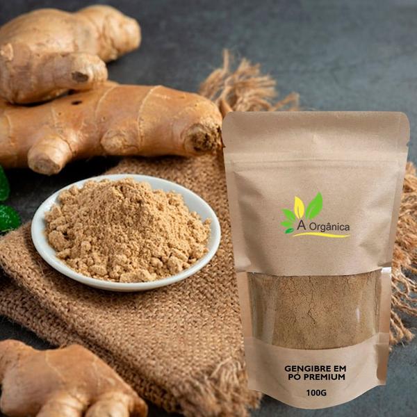 Kit: Spirulina Pura 100g + Gengibre em Pó 100g À Orgânica - A Orgânica Imagem de Kit: Spirulina Pura 100g + Gengibre em Pó 100g À Orgânica