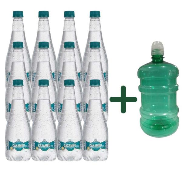 Imagem de Kit Squeeze de 1 Litro + Água Mineral Caxambu C/g 12X510Ml