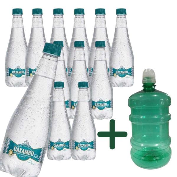 Imagem de Kit Squeeze de 1 Litro + Água Mineral Caxambu C/g 12X510Ml