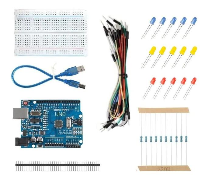 Imagem de Kit Starter Com Uno Ch340 Compativel Com Arduino