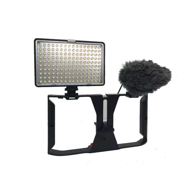 Imagem de Kit Stedicam Celulares + Led Soleste Tl160 + Microfone Mz1