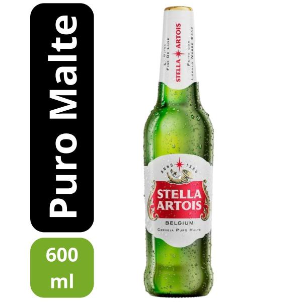 Imagem de Kit Stella Artois Puro Malte 1 Taça Oficial+3 Cervejas 600ml