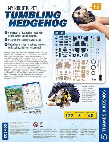 Imagem de Kit STEM robótico para animais de estimação Thames & Kosmos Tumbling Hedgehog