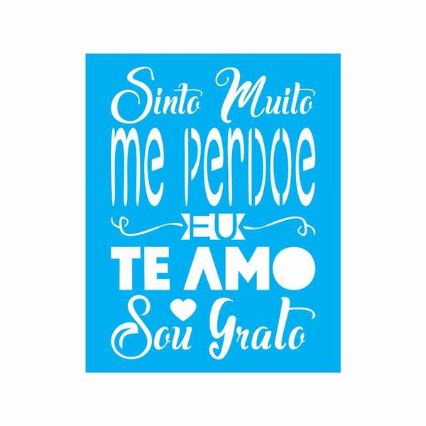 Imagem de Kit Stencil 10 unid - Frases - Ref 30