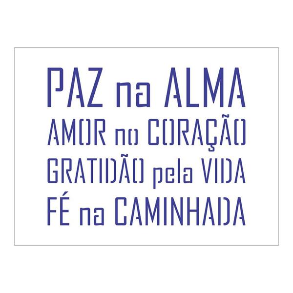 Imagem de Kit Stencil 10 unid - Frases - Ref 31