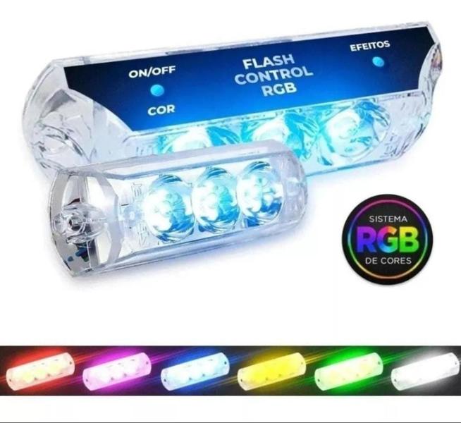 Imagem de Kit Strobo 2 Faróis 9w Rgb Zendel Smart Control Muito Forte