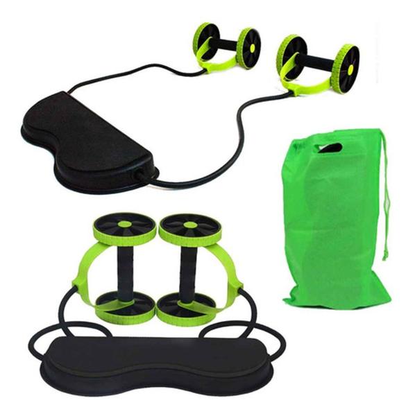 Imagem de Kit super elasticos com roda para exercicios em casa na academia ao ar livre fitness