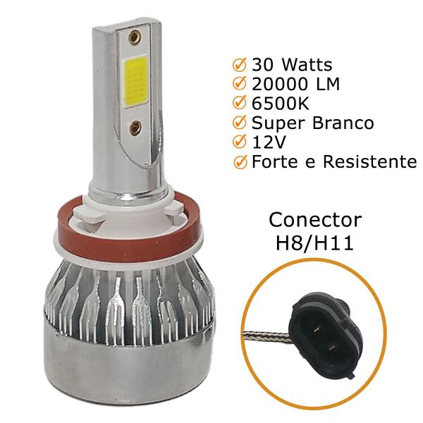 Imagem de Kit Super Led Kicks Farol Baixo H11 20000 Lumens