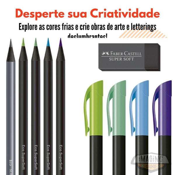 Imagem de Kit Supersoft Faber-Castell Cores Frias Com 10 Itens