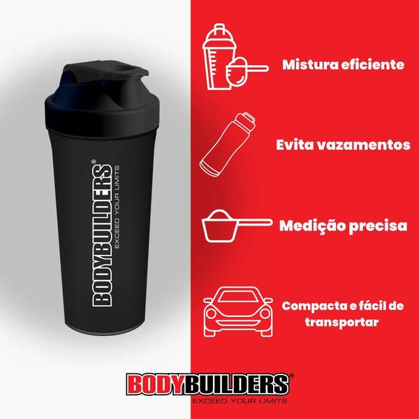 Imagem de Kit Suplemento em pó Optimum Isolate Whey Protein 900g + Coqueteleira Shaker 600ml - Força e Resistência - Bodybuilders