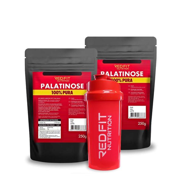 Imagem de Kit Suplemento em Pó Red Fit Nutrition Palatinose Isomaltulose 500g