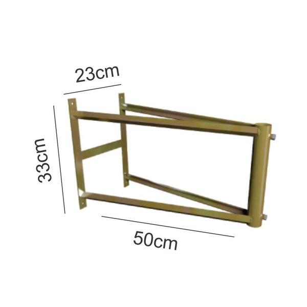 Imagem de Kit Suporte de Antena 1" Beiral 50cm  + Tubo 1 Metro