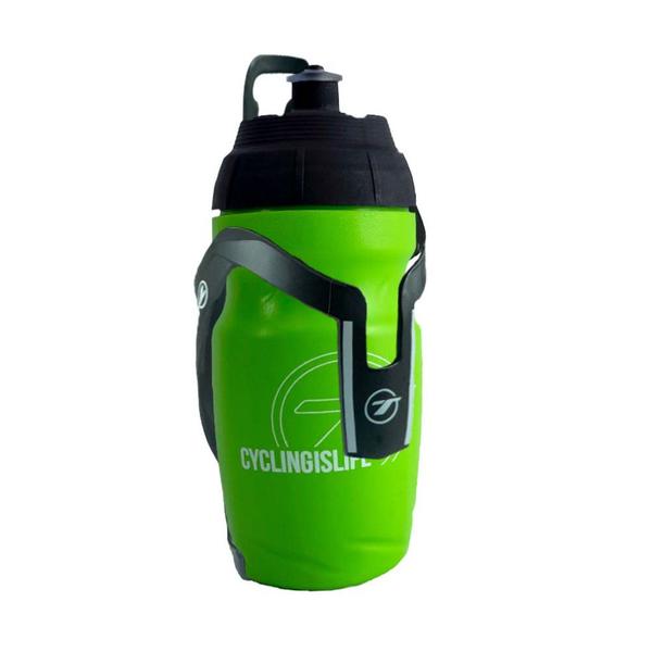 Imagem de Kit Suporte De Caramanhola Garrafa De Agua 400ml Térmica Bicicleta Mtb Speed Tsw