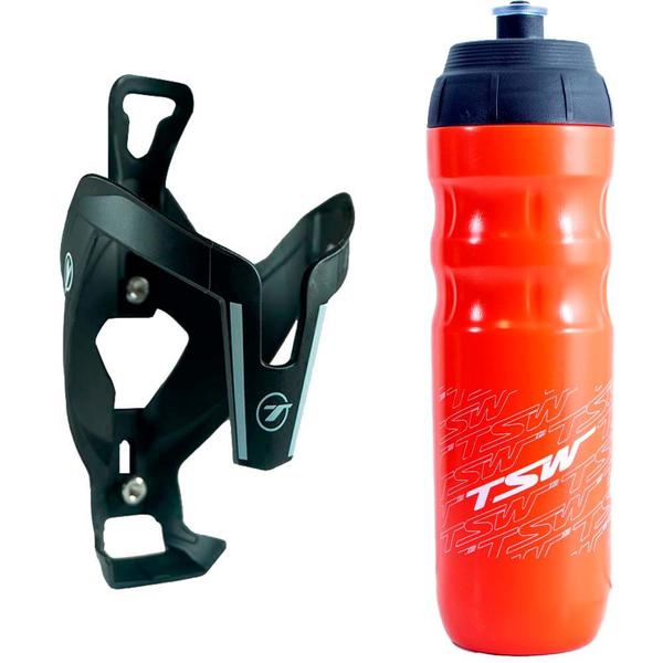 Imagem de Kit Suporte De Caramanhola Squeeze 550ml Bike Mtb Speed Gravel Nylon Tsw