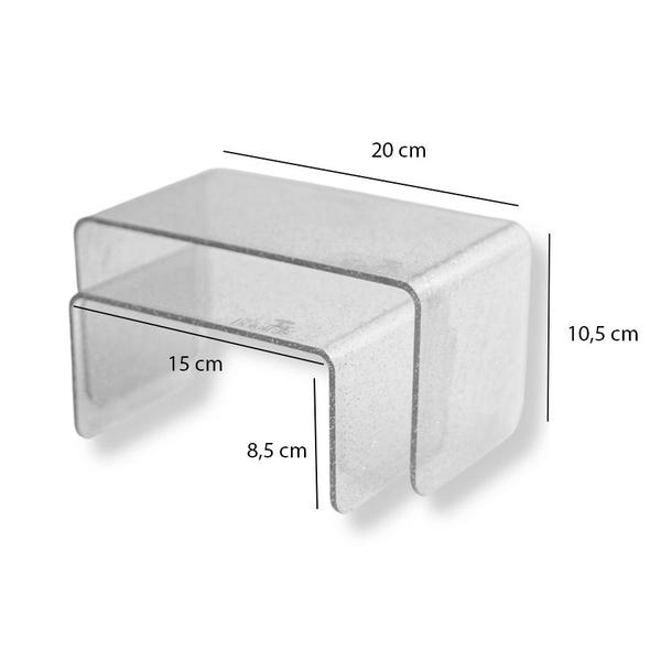 Kit Suporte para Doces Elevadores - Branco - 2 unidades - Só Boleiras - Rizzo Imagem de Kit Suporte para Doces Elevadores - Branco - 2 unidades - Só Boleiras - Rizzo