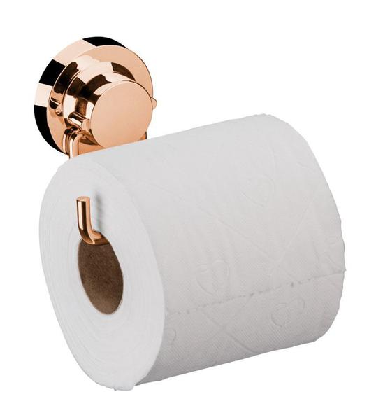 Kit Suporte Porta Papel Higiênico Toalheiro Duplo Ventosa Parede Lavabo Banheiro Cobre Rose Gold - Future Imagem de Kit Suporte Porta Papel Higiênico Toalheiro Duplo Ventosa Parede Lavabo Banheiro Cobre Rose Gold - Future