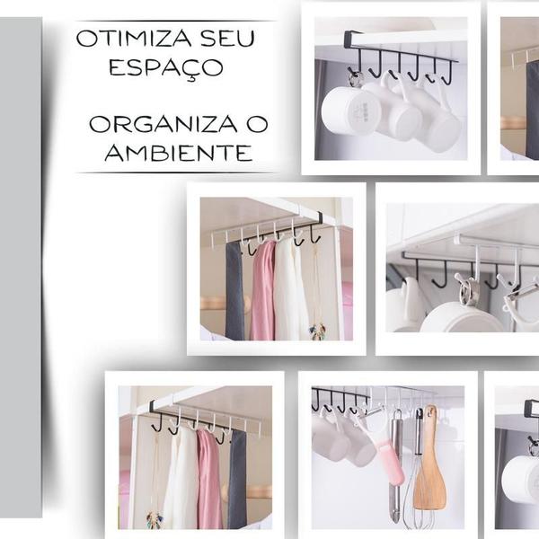 Imagem de Kit Suporte Porta Xícaras Canecas Utensílios Armário