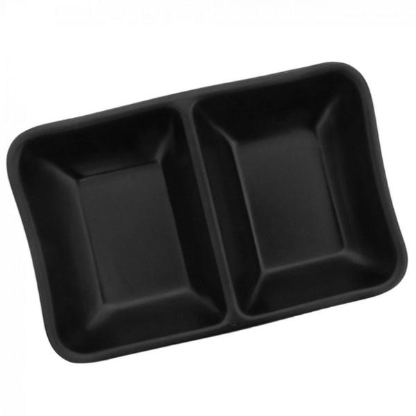 Imagem de Kit Sushi 13 Pecas em Melamina / Plastico Preto Travessas e Molheiras  Utilgoods