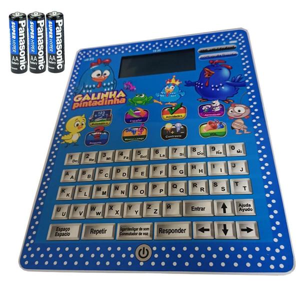 Imagem de Kit Tablet Infantil Galinha Pintadinha Educativo Ensina