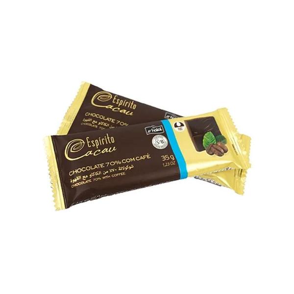 Imagem de Kit Tablete de Chocolate 70% Cacau com Café - 35g (6 und)