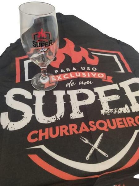 Imagem de Kit Taca + Avental - Super Churrasqueiro