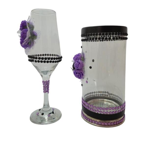 Kit Taça E Porta Vela Maria Mulambo Rosas Vidro - Meta Atacado Imagem de Kit Taça E Porta Vela Maria Mulambo Rosas Vidro