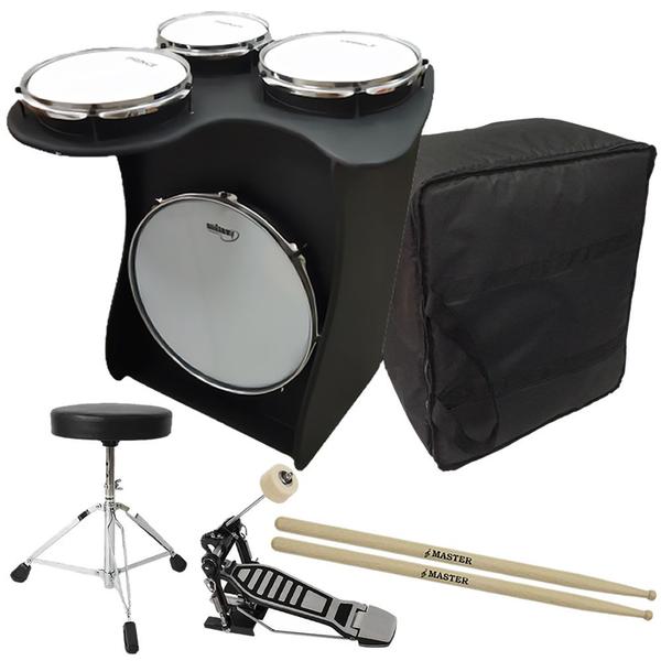 Kit Tajon Cajon Bateria Jaguar Extreme Drum Box 16' Polegadas Preto TJX02 Imagem de Kit Tajon Cajon Bateria Jaguar Extreme Drum Box 16' Polegadas Preto TJX02