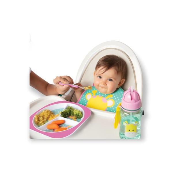 Kit talher colher e garfo infantil bebe anatômico animal fun aço inoxidavel introdução alimentar menno menina buba Imagem de Kit talher colher e garfo infantil bebe anatômico animal fun aço inoxidavel introdução alimentar menno menina buba