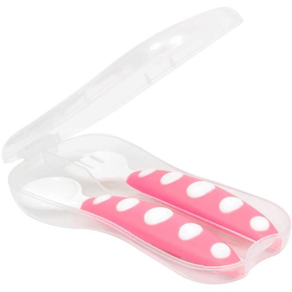 Kit talher com case rosa buba Imagem de Kit talher com case rosa buba