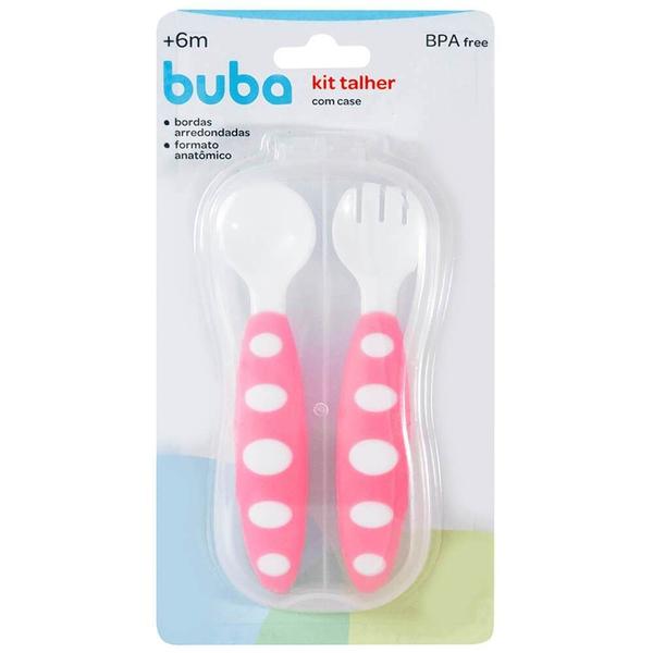 Kit talher com case rosa buba Imagem de Kit talher com case rosa buba