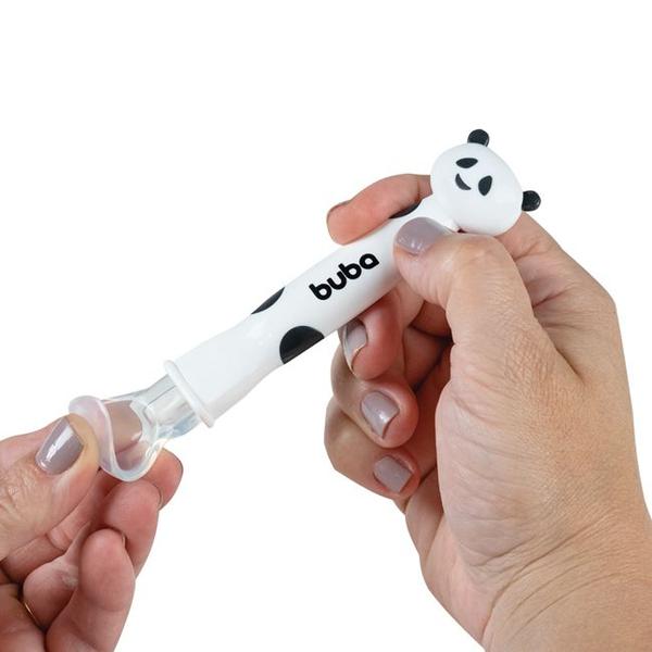 Kit Talher De Treinamento Anatômica Bebê Pandinha Em Silicone Buba - Buba Baby Imagem de Kit Talher De Treinamento Anatômica Bebê Pandinha Em Silicone Buba