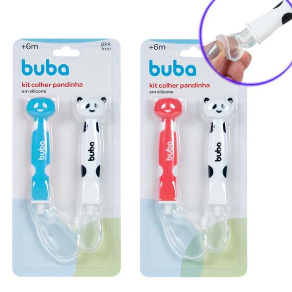 Kit Talher De Treinamento Anatômica Bebê Pandinha Em Silicone Buba - Buba Baby Imagem de Kit Talher De Treinamento Anatômica Bebê Pandinha Em Silicone Buba
