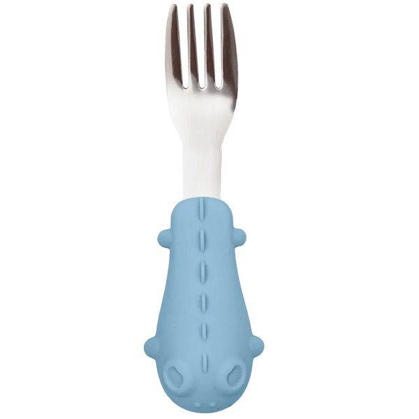 Kit Talheres Infantil INOX Cabo em Silicone - Buba Imagem de Kit Talheres Infantil INOX Cabo em Silicone