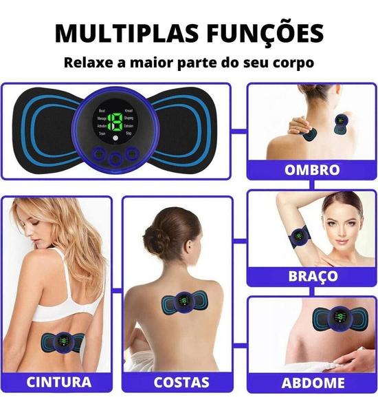 Imagem de Kit Tapete E Mini Massageador Elétrico Dor Pés E Musculares