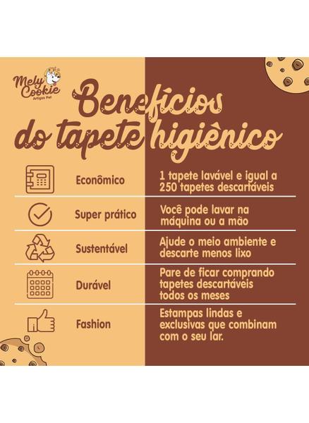 Imagem de Kit Tapete Higiênico Lavável Melycookie Tamanho G 100X70Cm