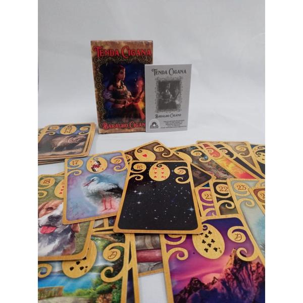 Imagem de Kit Tarot Lenormand de 36 cartas + Tenda da Cigana de 36 Cartas  - Vem com Manual de Explicativ