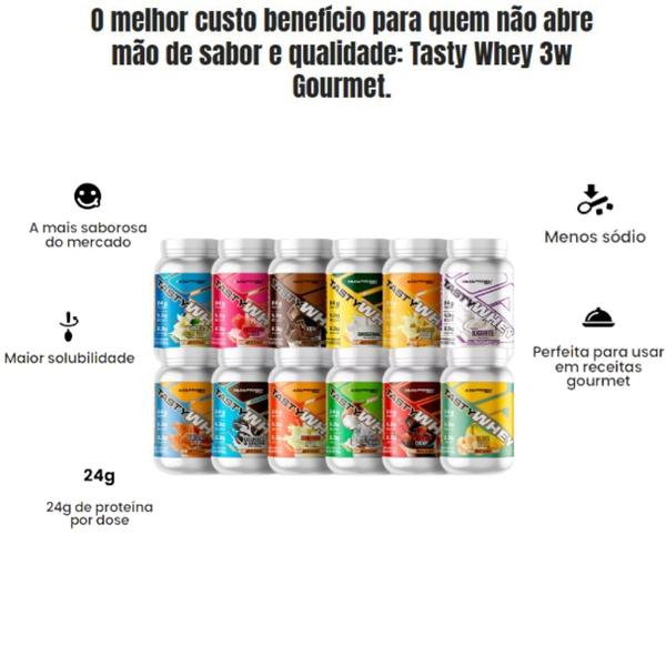 Kit tasty whey + creatina 300g - adaptogen - ADAPTOGEN SCIENCE Imagem de Kit tasty whey + creatina 300g - adaptogen
