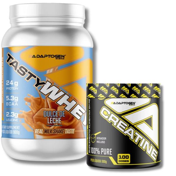 Imagem de Kit tasty whey + creatina 300g - adaptogen