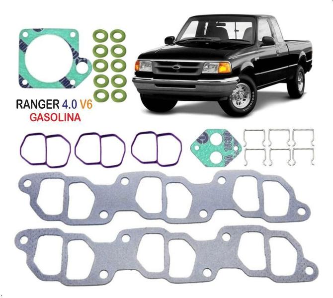 Imagem de Kit Tbi Com Junta Anel Coletor Admissão Ford Ranger 4.0 V6