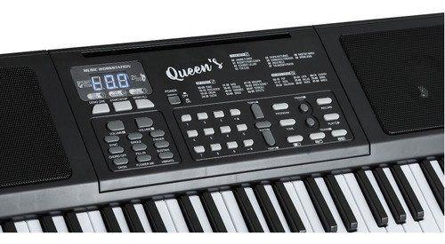 Imagem de Kit Teclado Barato Musical Estudante 61 Teclas Multi Funções