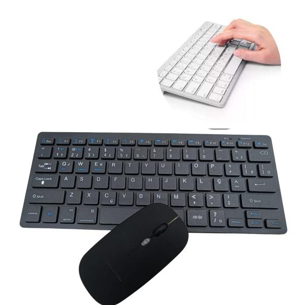 Imagem de Kit Teclado Com Mouse Bluetooth Tablet Android Celular