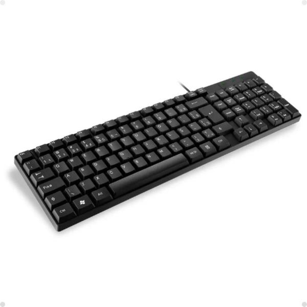 Imagem de Kit Teclado E Mouse Barato Usb 2.0 Abnt2 1000dpi + Mousepad